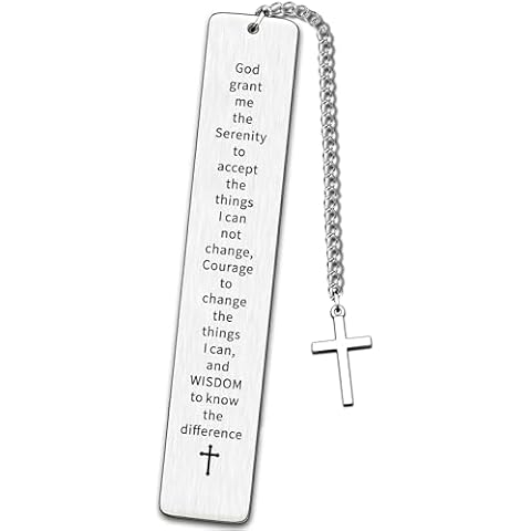 JMIMO Christian Inspirational Bookmark and Keyring Cover