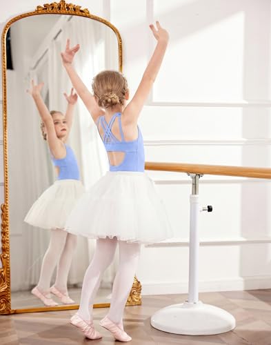 Image of Arshiner Girls Ballet Leotards Dance Gymnastic Outfits Crisscross Straps Sleeveless Tank Dancewear