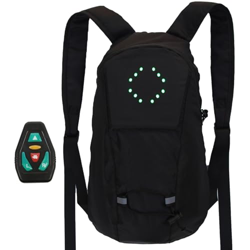 Sac à dos pour clignotants de vélo de sécurité pack rechargeable éclairage nuit