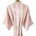 Produktbild neue Bademantel Braut Satin-Seide Robe Frauen Brautparty Schwester Team Mutter Dusche Geschenk Brautjungfer Hochzeit kurze Roben-mother bride-1-S