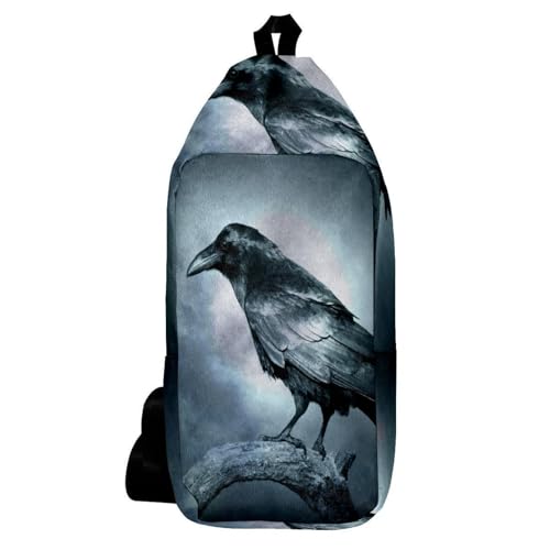 Mochila bandolera de cuervo para hombre y mujer que buscan comodidad al caminar