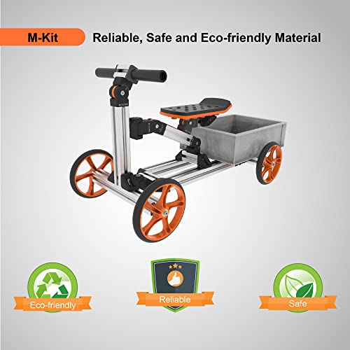 Image of MERITLINE Modular Ride On Toys, Kit 20 in 1 Balance Bike No Pedal Toys for 1 to 6 Years Construction Construction Kit Boys Girls Sit /Stand Scooter Most Popular M Kit (Non Electric)