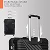TravelWay-Suitcase-Luggage-28-Inches-for-30kg-HardSide-Luggage-for-Travel-Lightweight-ABS-Material-with-4-Wheels-Spinner-28-Inch-71-cm-Black TravelWay Suitcase Luggage 28 Inches for 30kg - HardSide Luggage for Travel - Lightweight ABS Material with 4 Wheels Spinner (28 Inch (71 cm), Black)