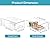 Vtopmart 4 Pack Stackable Storage Drawers,Clear Acrylic Drawer Organizers with Handles, Easily Assemble for Fridge, Bathroom,Kitchen Undersink,Cabinet,Pantry Organization and Storage