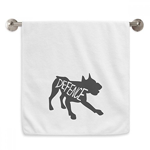 Serviette moelleuse silhouette âne noir design blanc épandard