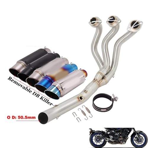 Système d'échappement complet avec collecteur 51mm pour moto Yamaha MT-09 Tracer 900 GT