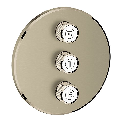 Grifo de control de volumen triple GROHE 29122EN0 para ducha, acabado níquel cepillado miniatura 1
