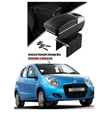 PRIKNIK Armrest with in-Built Glass Holder and Portable Ash Tray Arm Rest Console Compatible with A-S-Tar