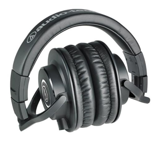 Image of Audio-Technica ATH-M40x Professional Monitor Headphones - Black with Desktop Headphone Stand