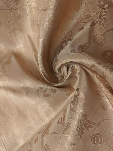 Brocart de soie doré en 111,8 cm pour confectionner vos robes de soirée