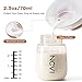 NCVI Silicone Breast Milk Collector for Breastfeeding, Wearable Breast Shells for Night Use, Slim Detachable Manual Breastmilk Saver, BPA-Free Invisible Nursing Cups Fit in Regular Bra, 70ml