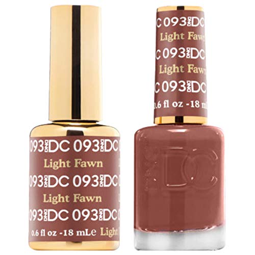 DND DC 093 - LIGHT FAWN Gel & Matching Polish Set - DND DC Gel & Lacquer