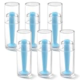 6Pcs Contact Lens Remover Tool Hard Contact Lens Plunger Applicator Eye Plungers for Hard Contacts Scleral Lenses Removal Suction Cup Tool (Blue)