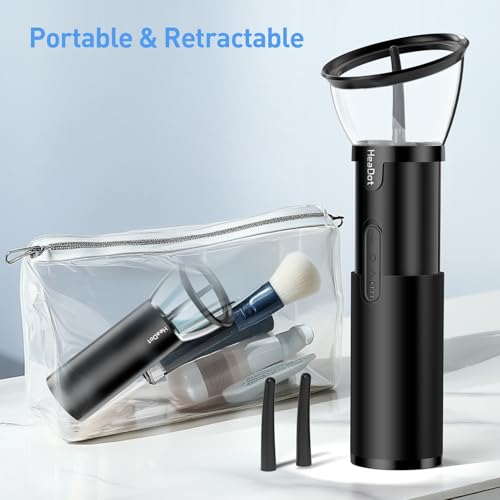Image of HeaDot Electric Ear Wax Removal, Retractable Water Ear Wax Cleaner, Effective Ear Cleaning Kit, IPX6 Ear Irrigation Flushing System, Ear Washer for Humans with 4 Pressure Modes (Black)