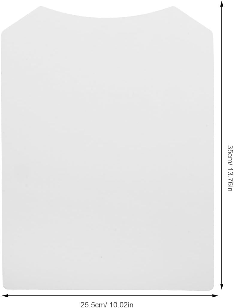 Generic 50PCS Cardboard Shirt Inserts: Foldable Lining Fold Round Neck Shirt Display Cardboard for DIY Packaging Inserts Organizing Clothes