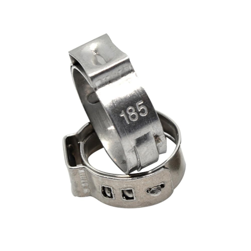 Abrazadera de tubo,Anillos de abrazadera, Kit di assortimento di fascette stringitubo a orecchio singolo in acciaio inossidabile 304 da 5/10 pezzi singolo,(57.3 60.0mm 5pcs)