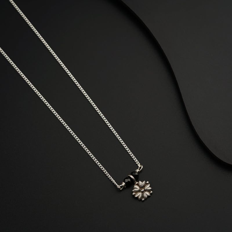 Image of House Of Aadyaa Handmade Silver Mangalsutra for Women | Made in 92.5 Silver | Silver Gifts for Women