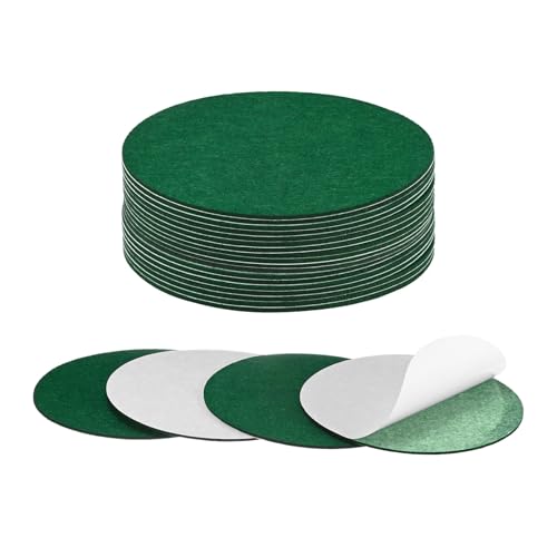 Evite rayones con la base para lámpara de fieltro autoadhesiva M METERXITY de 6 pulgadas verde 2