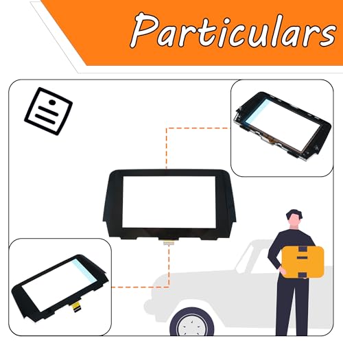 Image of Touch Screen Digitizer Replacement 36-PIN,Anti-Glare Glass Touchscreen | No Whitening or Fogging,Compatible for 2017 2018 2019 Mazda 6,Radio Screen,Replace#GML8611J0,(36-PIN)