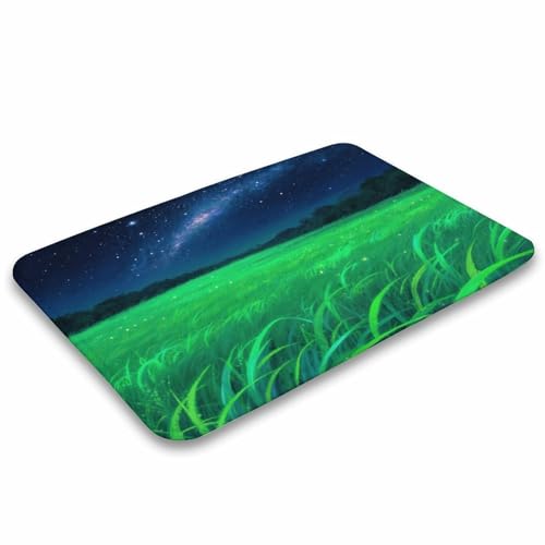 Alfombras de baño lujosas y suaves con estampado de cielo estrellado absorbente 5