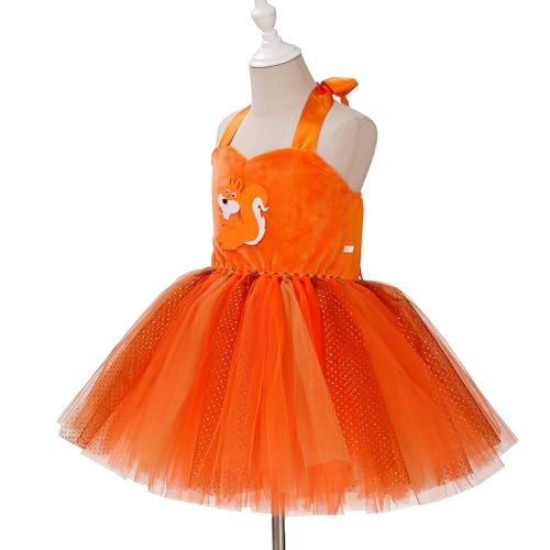Kids Girls Velvet Tutu Dress Cute Animal Graphic Mesh Skirt Sleeveless Halter A-Line Dresses Birthday Party Outfit2