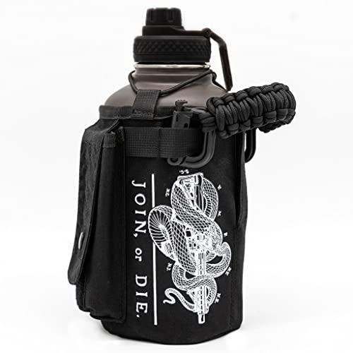 Iron Infidel The Original Battle Bottle - Half Gallon Insulated Water Bottle with Paracord Handle, Large 64 oz Stainless Steel Water Jug with Rugged, Removable Sleeve for Keys, Wallet & Phone 3 Iron Infidel The Original Battle Bottle - Half Gallon Insulated Water Bottle with Paracord Handle, Large 64 oz Stainless Steel Water Jug with Rugged, Removable Sleeve for Keys, Wallet & Phone - Image 2