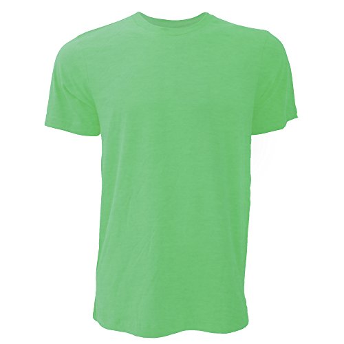 Canvas Unisex Jersey Crew Neck Short Sleeve T-Shirt (2XL) (Heather Green)