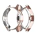 for Samsung Gear S3 Frontier & Classic/Galaxy Watch 46mm TPU Plated Case, Soft Scractch-Resistant Frame Cover Slim Shiny Plated TPU Case All-Around Protective Bumper Shell (Rose Gold, 46mm)
