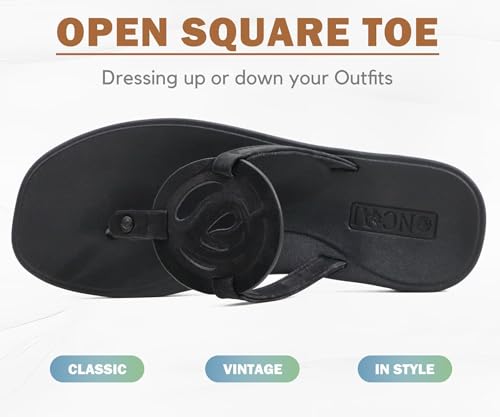 Image of ONCAI Womens Flip Flops Fashion Flat Sandals Summer Vacations Casual Cute Slip On Dressys Sandals for Woman Size 6-11