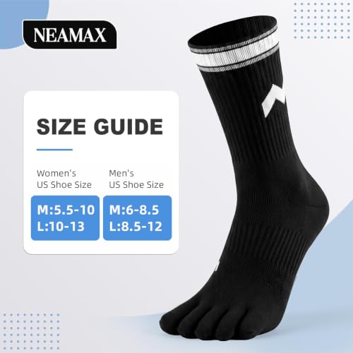 neamax 3 Pairs Cotton Five Finger Toe Socks, Comfortable Everyday Wear for Women & Men - image 3