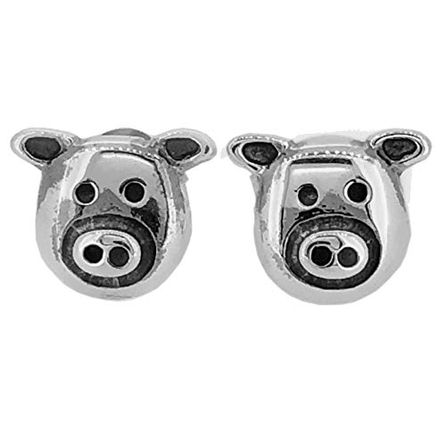 Preisvergleich Produktbild Touch Jewellery Sterling Silber 925 Schwein Gesicht Ohrstecker Ohrringe
