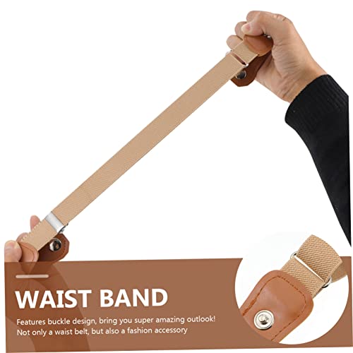 Belt Elastic Waistband Stylish Waistband with Waist Buckle Elastic Waist Strap Useful Dress Waist Strap3