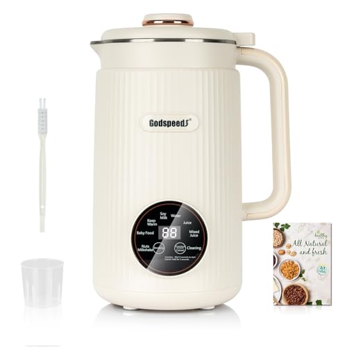 8-in-1 Nut Milk Maker for Almond Soy Oat Milk – 50oz Large Capacity, Delay Start, Self-Cleaning Blender, Ideal for Healthy Home Kitchens Enthusiasts