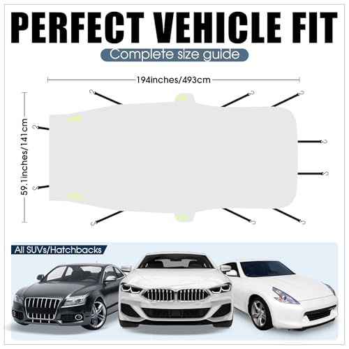 Canchiing Silver Half Car Cover