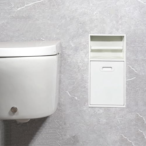 Wodoodporna półka prysznicowa - przechowywanie łazienkowe ze stali nierdzewnej do kuchni, salonu i sypialni (biała 500 x 200 x 140 mm) - trwała i stylowa nizer