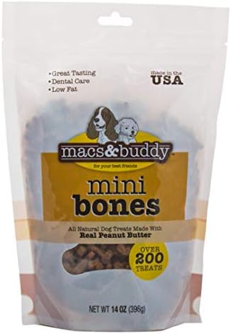 Talk to Me Mini Bones Dog Treats - Peanut Butter Flavor - 14 oz resealable stay-fresh bag - USA Made.Over 200 low calorie treats!Cheese & Mint Big Bones in stock. Other flavors back in stock Mar 15th.