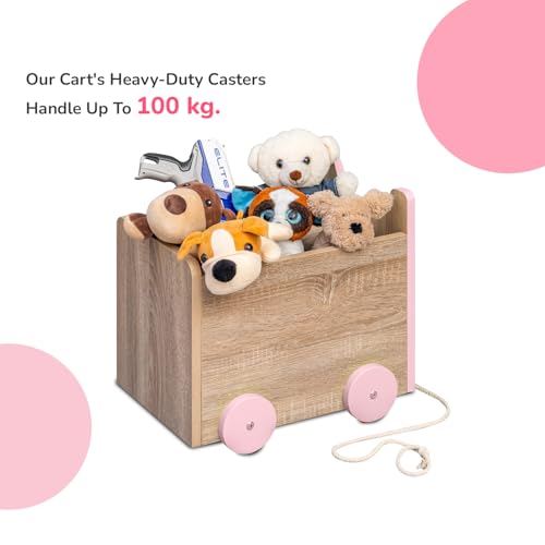 Image of Alex Daisy Toy Storage Box /Cart (Pink)