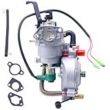 DVBB 389cc 420cc Tri Dual Generator Carburetor Gas to LPG CNG Conversion Kit OEM Compatible with Fuel Generac Predator Champion Duromax Honda 301cc GX390 4.5-5.5KW manual choke