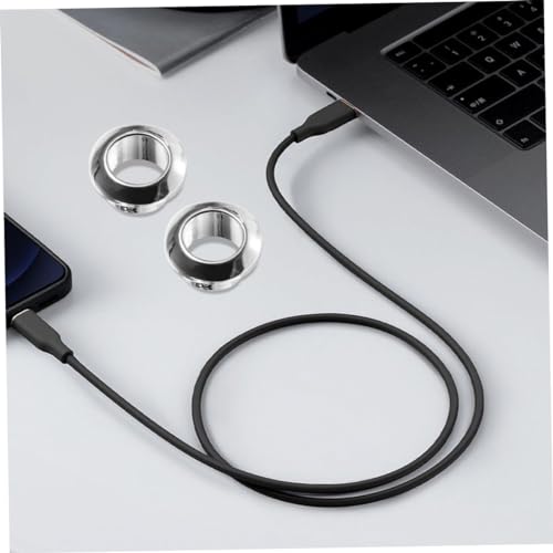 COHEALI 20 piezas pasamuros de cable robustos para escritorio, cubiertas para agujeros de cables para gestión y organización de cables miniatura 4