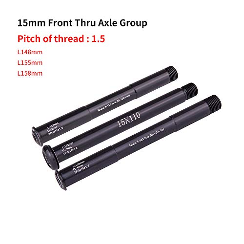 Axe de vélo de route traversant 12x121L pour serrage et blocage de moyeu