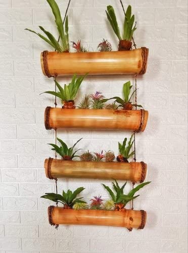 Orbit Hand Craft Bamboo Hangng Planter Hanging Pot Planter Bamboo Plants Hangoing Planter Money Planter (4Step Planter) (B0CJ55K649) Amazon Price History, Amazon Price Tracker