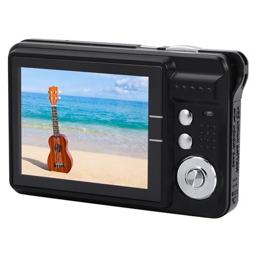 Caméra vidéo numérique HD Akozon 2,7 pouces avec accessoires argentés noir