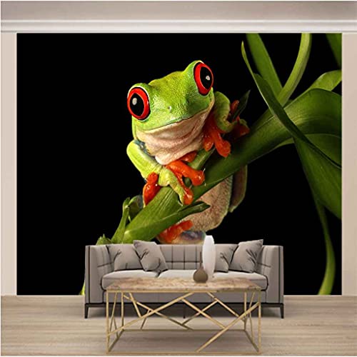 Peinture murale auto-adhésif grenouille 3D poster geant toile de salon - 3