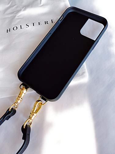 Genuine Eco-Friendly Leather Black Iphone Case Crossbody - Cell Phone Purse Cross Body Wallet Id Card Holder Sleeve, Adjustable Shoulder Strap; Iphone Leash For Travel (Black, Iphone 11 Pro Max) #TOP4