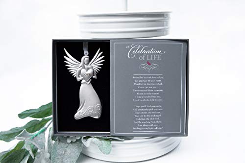 Memorial/Remembrance Angel Ornament With Celebration Of Life Poem-Sympathy Gift For Loss Of Loved One/Memorial Ornament In Memory Of Lost Loved Ones/Bereavement Gift For Loss Of Mom/Dad/Sibling/Friend #TOP7