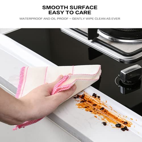 Raguso 3 Farben 3,2 m Länge Selbstklebendes Bad und Wanddichtungsstreifen Waschbecken Becken Randverkleidung Küche Neue Gasherd Badewanne Badezimmer Toilette Küche Dichtungsband PVC(38mm*3.2M-Weiß)