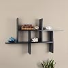Danya B. Cantilever Cubby Decorative Modern Wall Mount Shelf Horizontal or Vertical (Black)