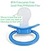 Adult Bottle with Big Sized Pacifier Set 8 oz (Blue)