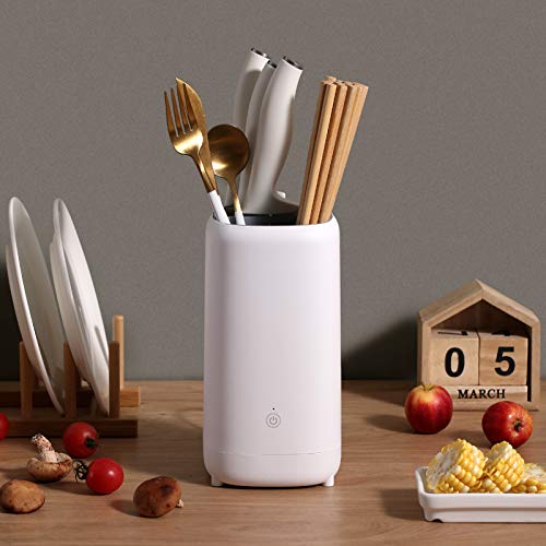 Inmorven Universal Knife Block, Quick Drying Knife Holder, Detach for Easy Cleaning, Space Saver Knife Storage with Automatic Wind Drying System, Fits Most of Knives and Other Utensil