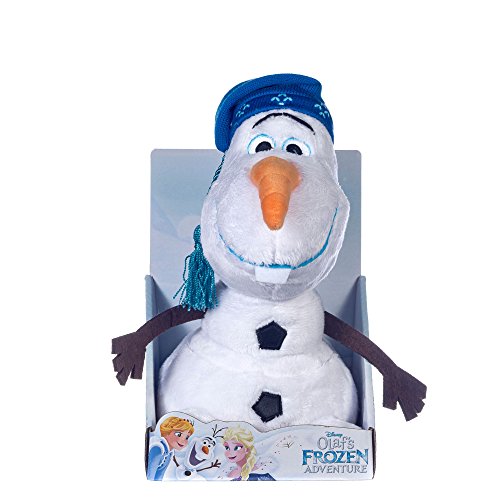La Reine des Neiges - 37026 - Peluche Disney Olaf Aventures - Bonnet tricoté - 25,4 cm